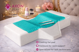 بالشت مژه مموری فوم با ژل خنک کننده اکسون